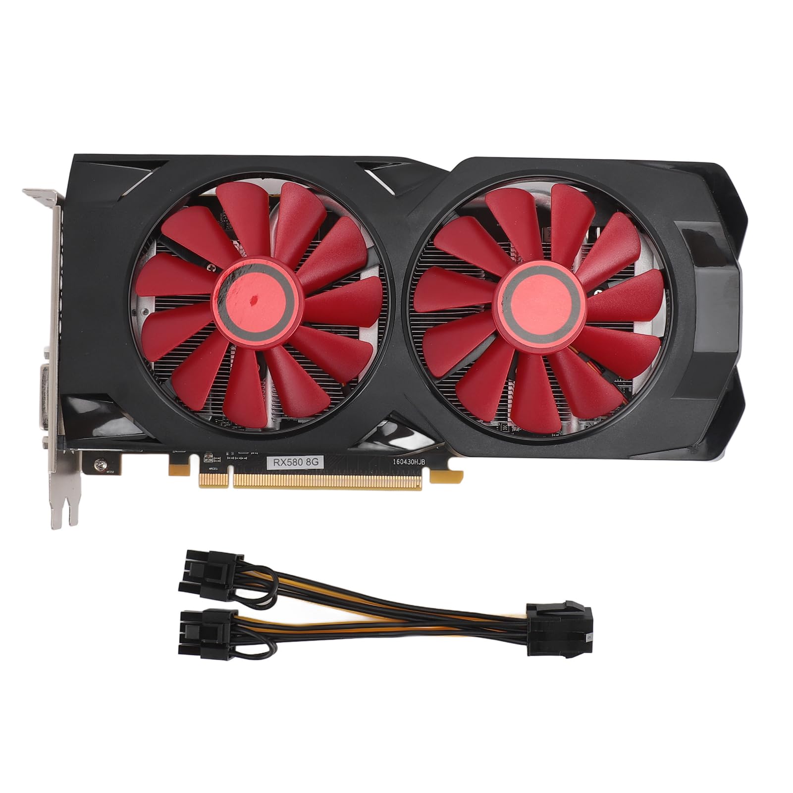 RX580 8GB GDDR5 256-bit Gaming Graphics Card with Dual Cooling Fans | PCI Express 3.0 x16 Video Card for PC Gaming & 4K Video Editing | Perfect for Fortnite, PUBG, Call of Duty & VR Gaming on Desktop Computers