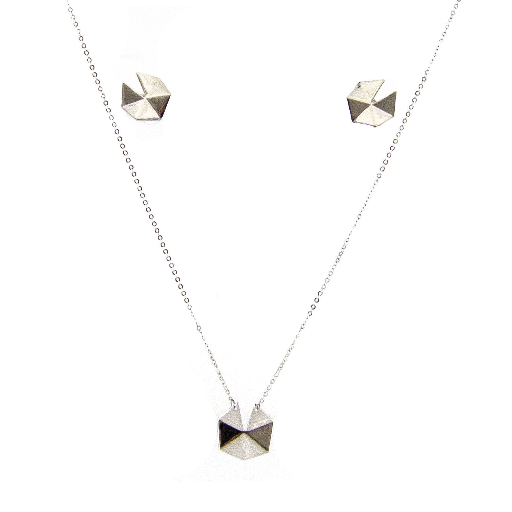 Elegant Platinum Necklace Set for Women - 18K Hypoallergenic Jewelry Gift for Anniversary, Valentine's Day & Special Occasions | Perfect for Weddings, Date Nights & Formal Events