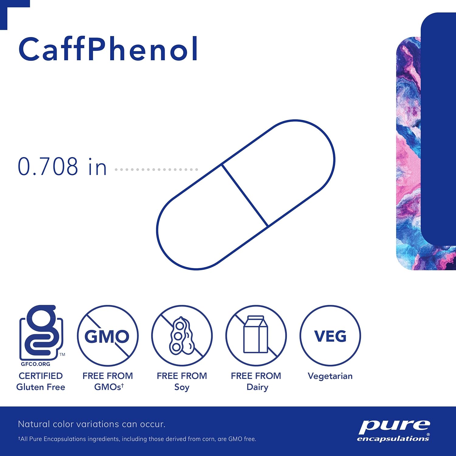 Pure Encapsulations CaffPhenol Supplement - Natural Energy & Focus Support for Workouts, Study & Daily Productivity | Vegan Caffeine & Green Tea Extract Capsules