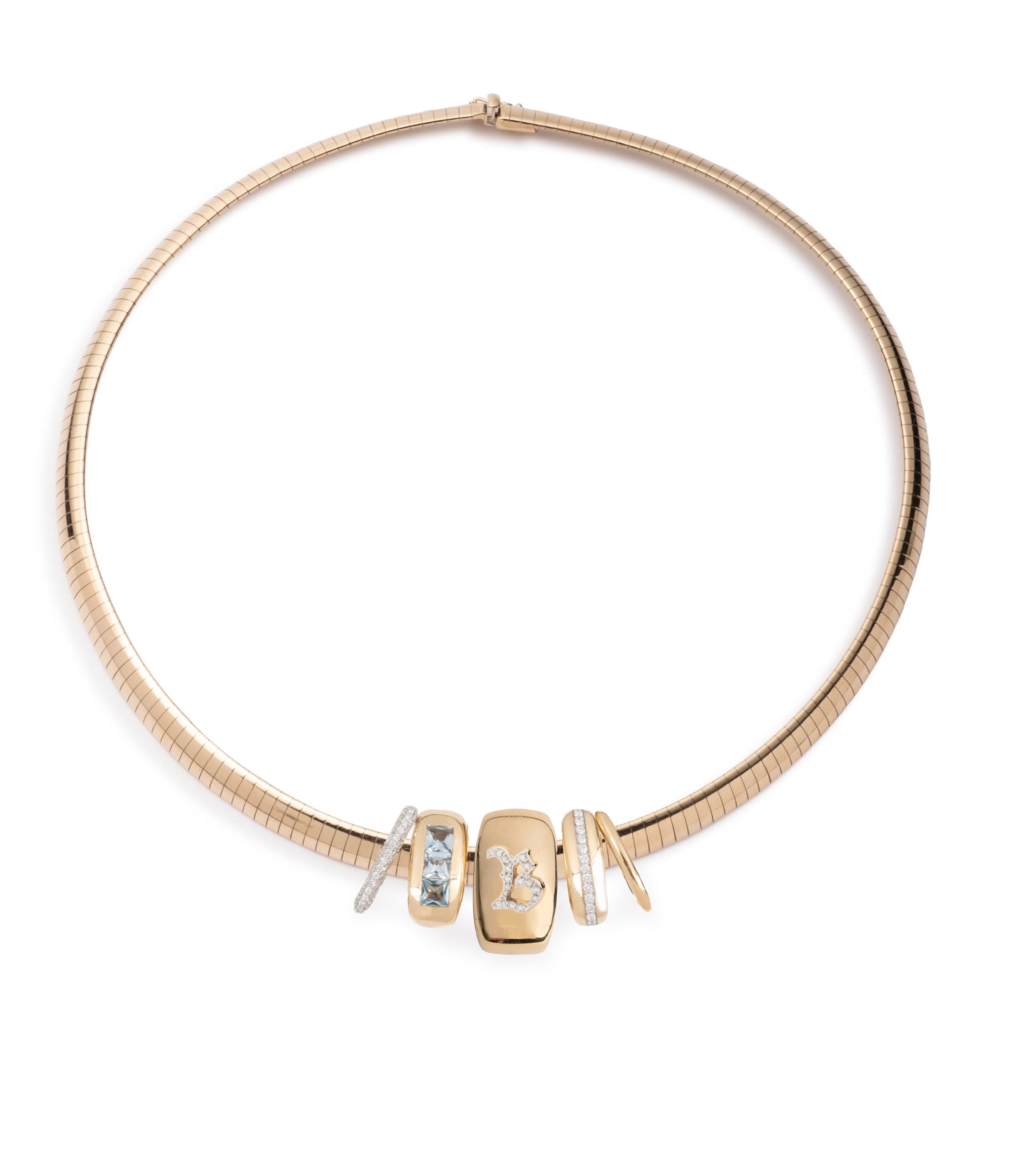 Oversized Heart Slide Initials & Numbers Necklace - Medium Sleek Collar Pendant for Women | Perfect for Valentine's Day Gifts, Anniversary Presents & Everyday Fashion Accessories