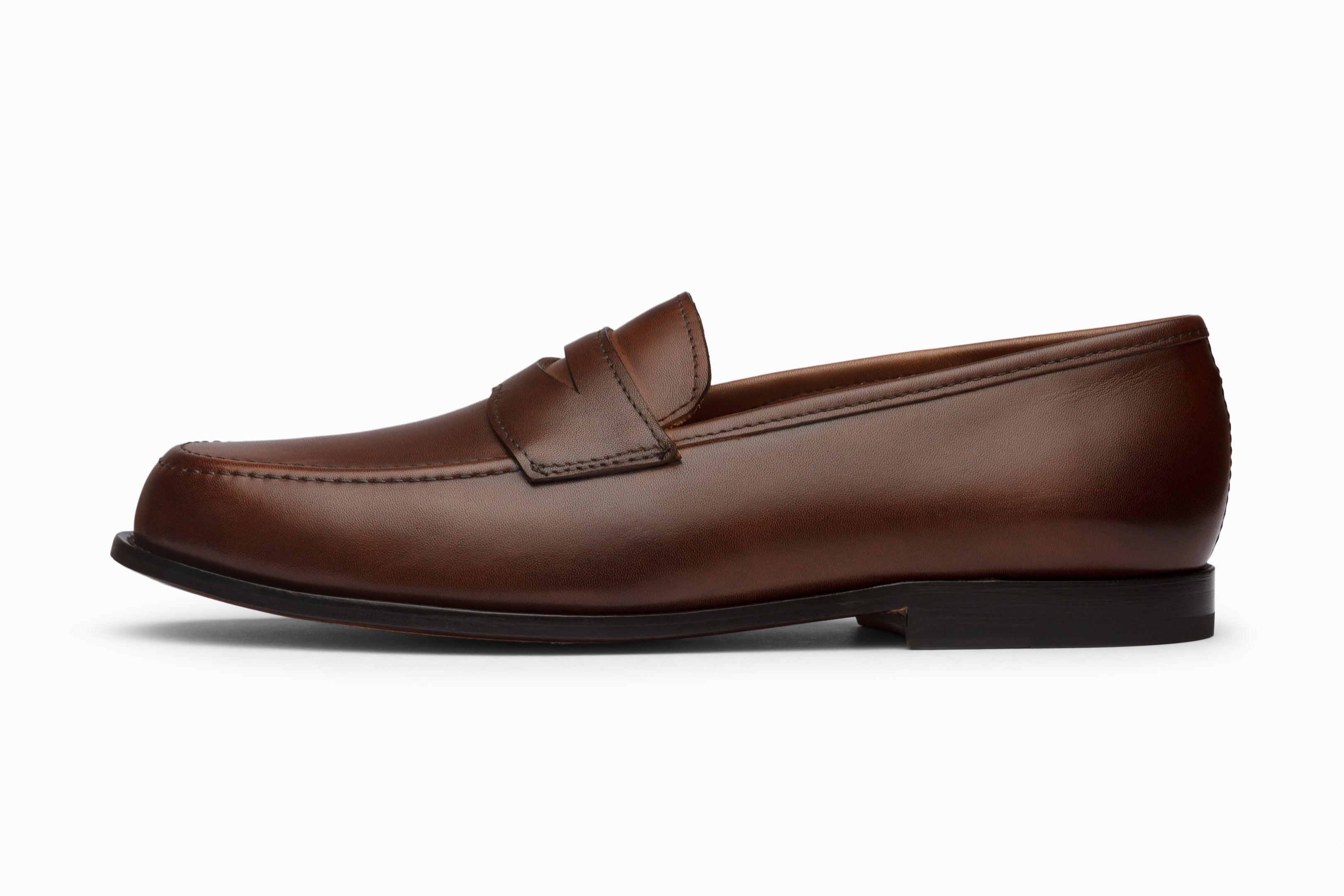 John Penny Loafer Shoes for Men - Genuine Leather Dark Brown Slip-On Dress Shoes | Perfect for Business, Office & Formal Occasions
