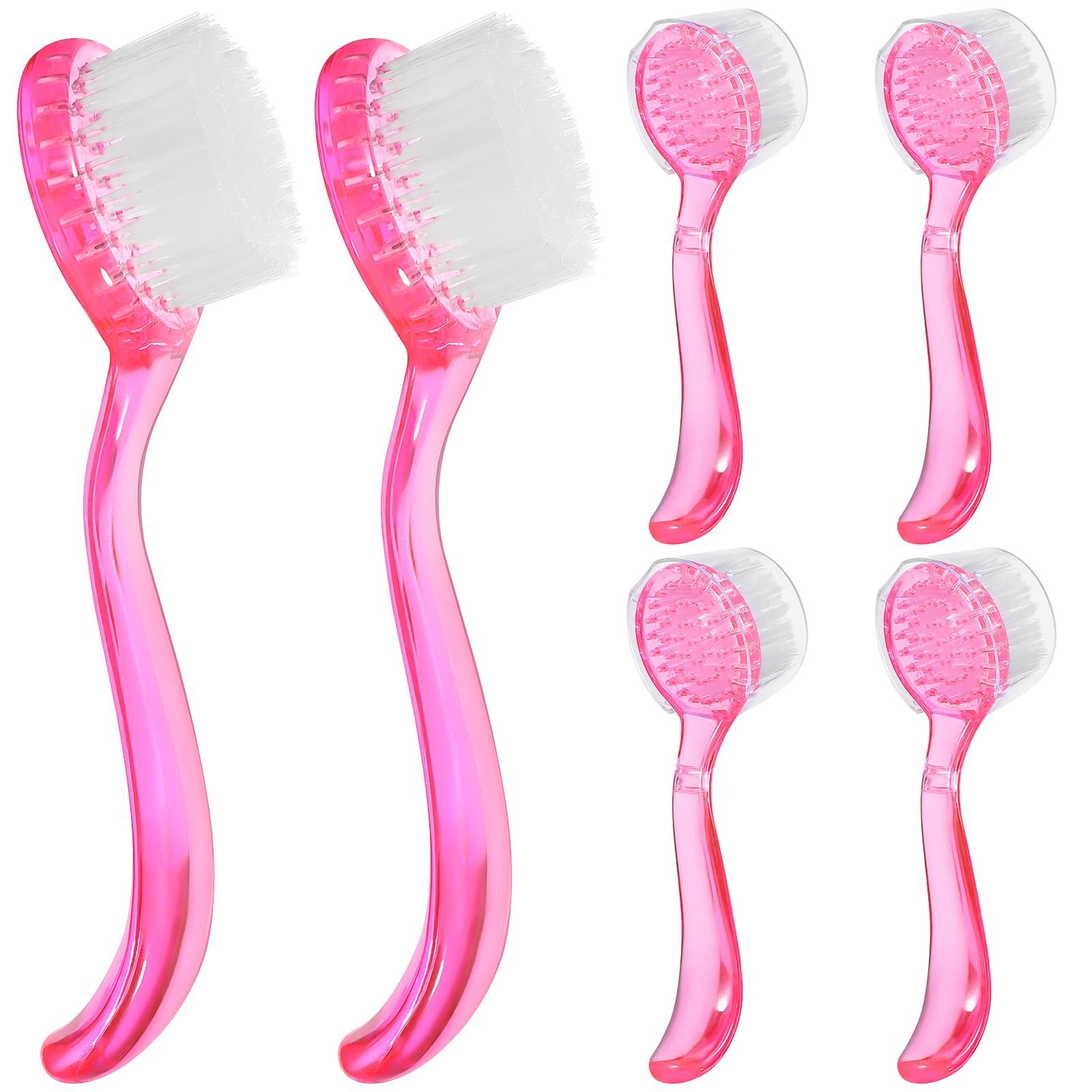 **Soft Nail Scrub Brush for Manicure & Pedicure – Gentle Handle Grip Nail Cleaner for Toes & Fingernails – Perfect for Home Spa, Salon & Travel Use**