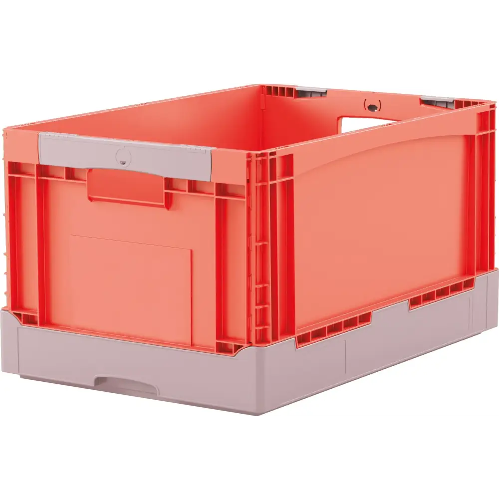 Foldable Euro Containers - Stackable Plastic Storage Bins for Home, Office & Warehouse Organization - Perfect for Moving, Closet Storage & Retail Display