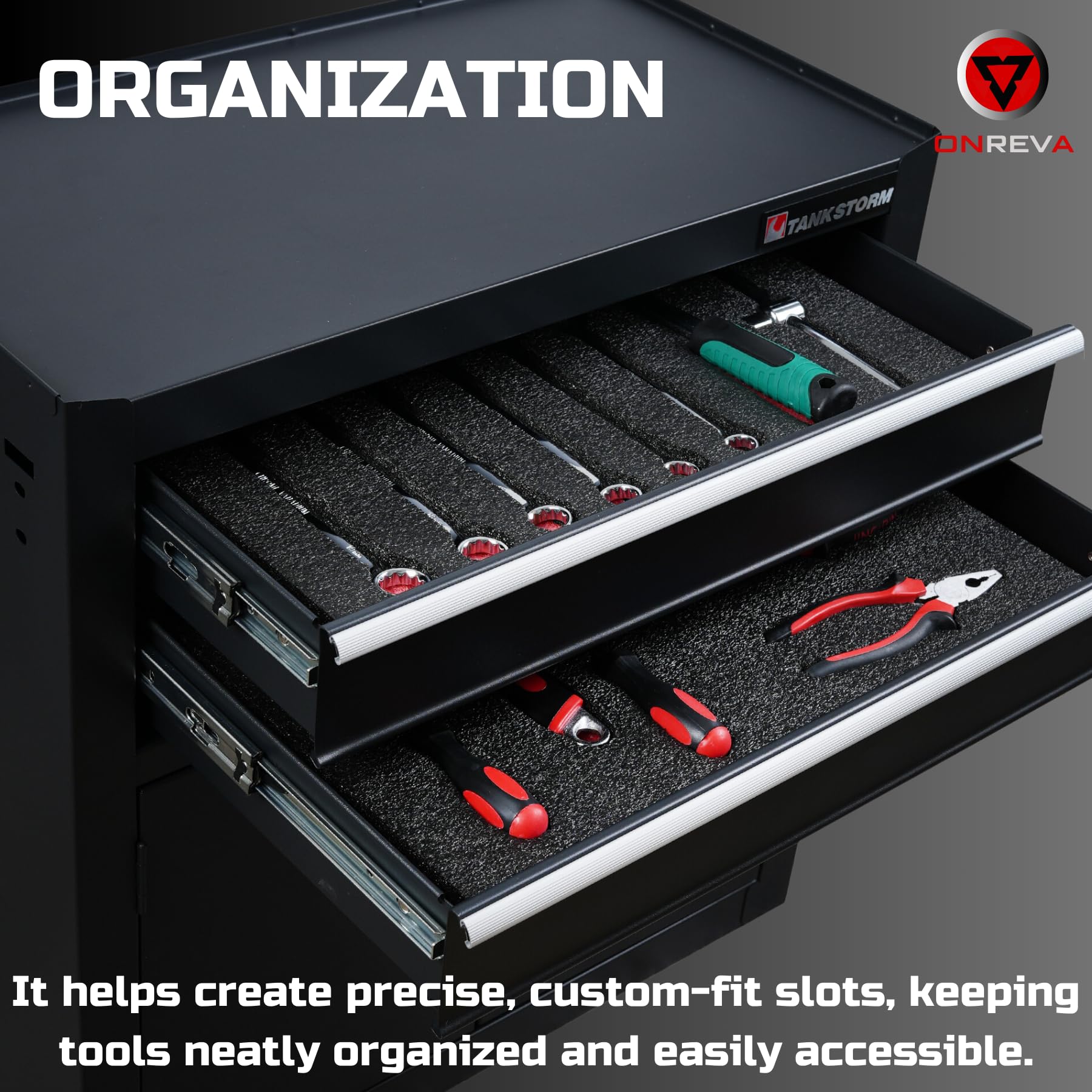 3-Pack Tool Box Foam Inserts 18x12x2 Inch - Polyethylene Storage Sheets for Hard Cases, Kaizen Organizer & Tool Shadow Foam - Perfect for Tool Organization in Workshops, Garages & Professional Toolboxes