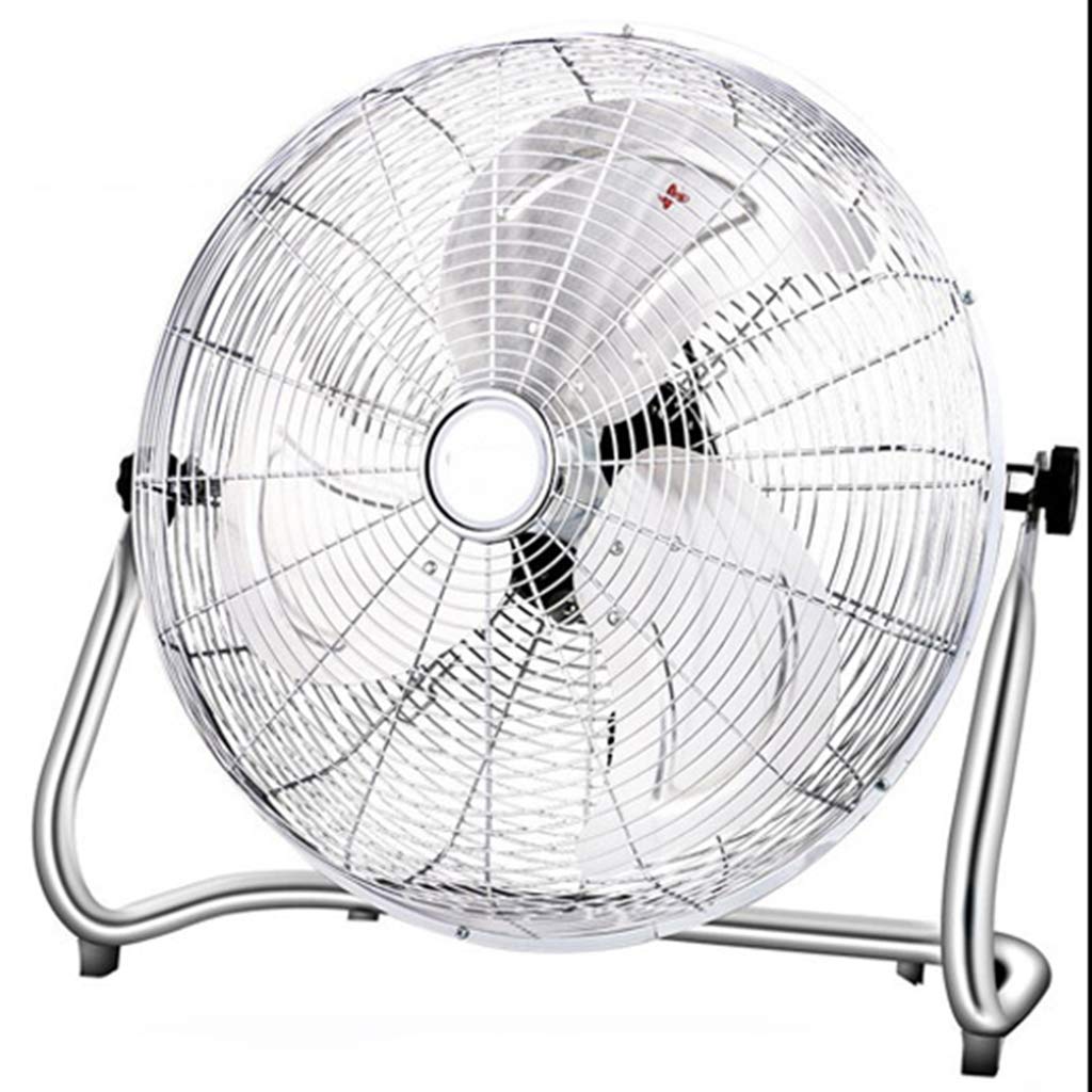 High Velocity Floor Fan with 270° Wide Angle Adjustment - 2 Meter Extended Power Cord, Industrial & Home Tilt Fan for Cooling Large Rooms, Offices, and Workshops