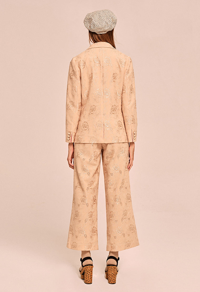 Slim Fit Jacquard Blazer for Women - Elegant Office & Party Wear - Perfect for Business Meetings, Weddings & Formal Events
