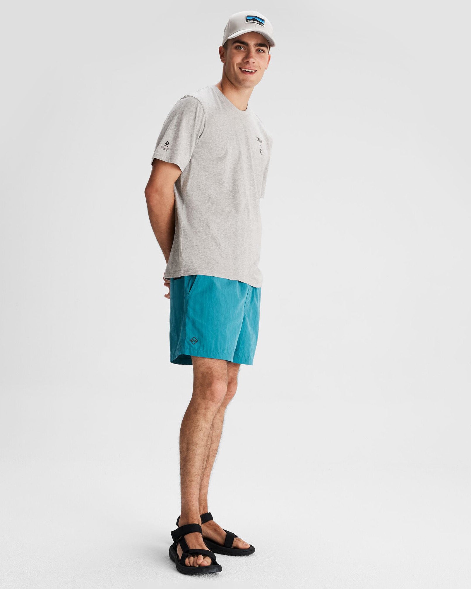 Premium Organic Cotton Men's T-Shirt - Light Grey Marle | O.Smither Lines | Soft & Breathable for Casual Wear & Everyday Comfort