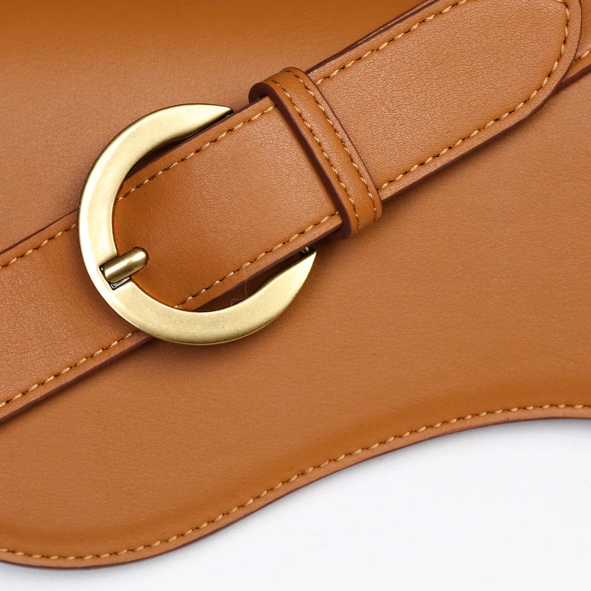 Sunrise Cactus Leather Vegan Crossbody Bag for Women | Eco-Friendly Chestnut Brown Purse | Perfect for Travel, Work & Everyday Use