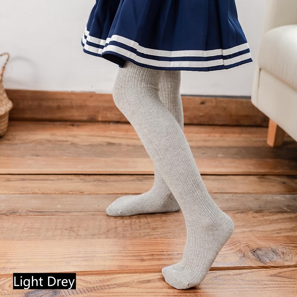 Bafeicao 3/4/5 Pack Baby Girls Cable Knit Tights - Soft Cotton Leggings & Stockings for Toddlers - Perfect for Winter, Playtime & Family Photos