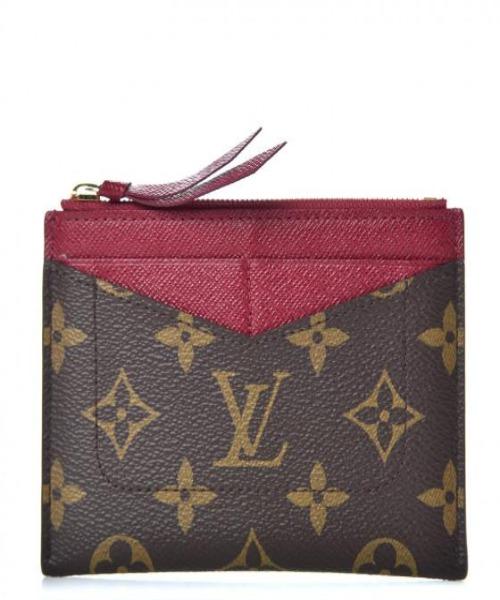 LV Monogram Fuchsia Pink Zipped Card Holder - Stylish & Compact Wallet for Everyday Use, Travel & Gifting