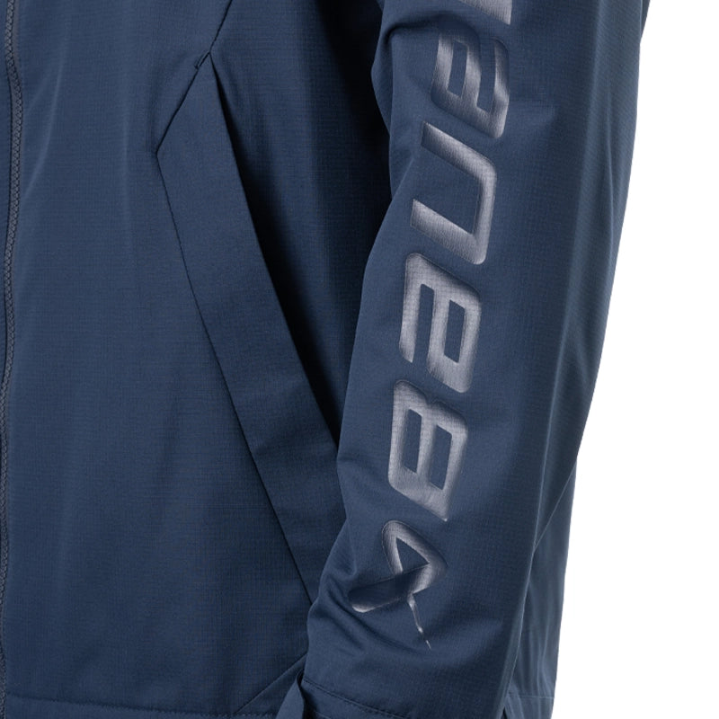 Bauer Team Lightweight Jacket for Men - Waterproof Windbreaker with Hood - Perfect for Hockey, Outdoor Sports & Casual Wear