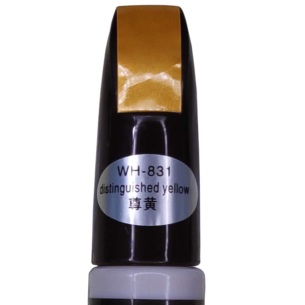 Yellow Car Touch Up Paint Pen - Scratch Repair Kit for Cars, Trucks & SUVs | Easy DIY Scratch Remover (Distinguished Yellow) - Perfect for Minor Scratches, Chips & Paint Damage
