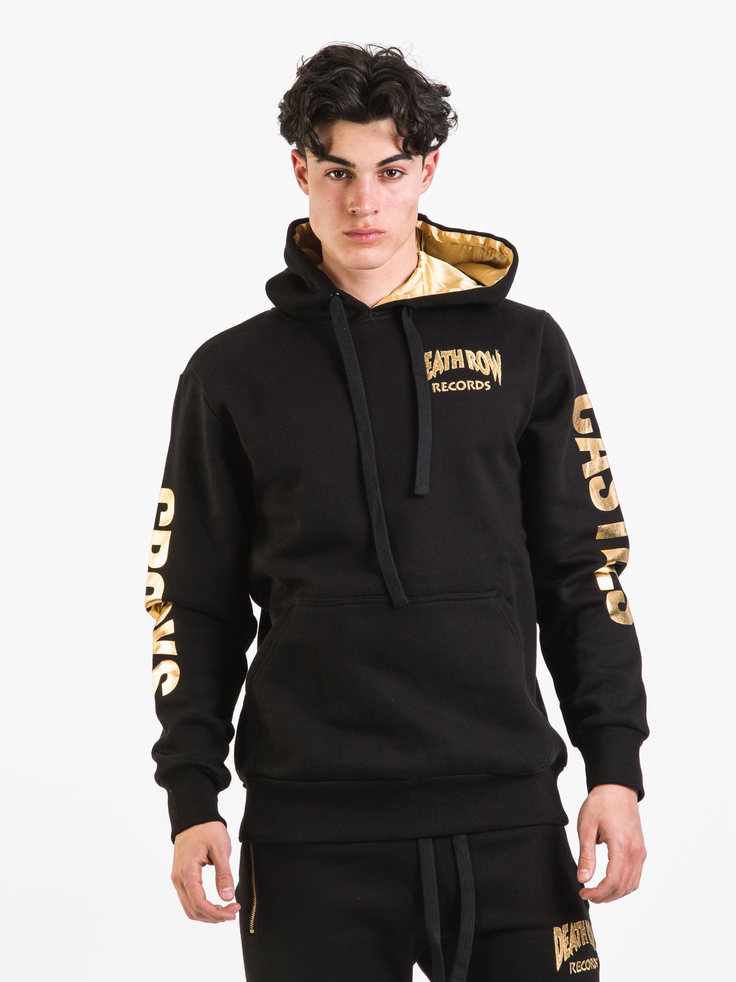 Crooks & Castles Snoop X Crooks Death Row Logo Hoodie - Men's Streetwear Fashion for Hip Hop & Urban Style - Perfect for Concerts, Casual Wear & Street Fashion
