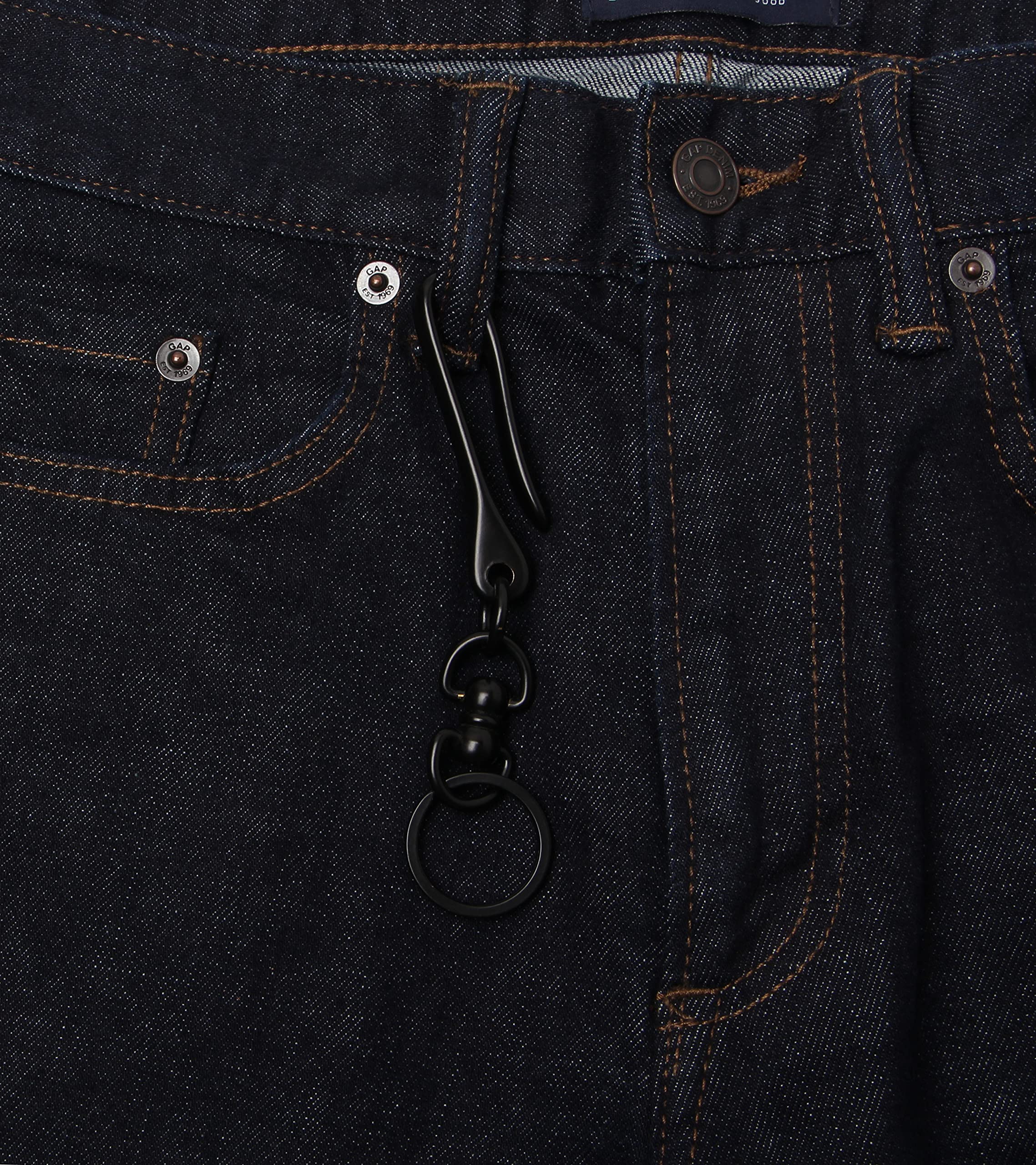 Vintage Handmade Snap Hook Key Holder - Retro U Hook Keychain Ring for Keys | Perfect for Home, Office & Travel Organization