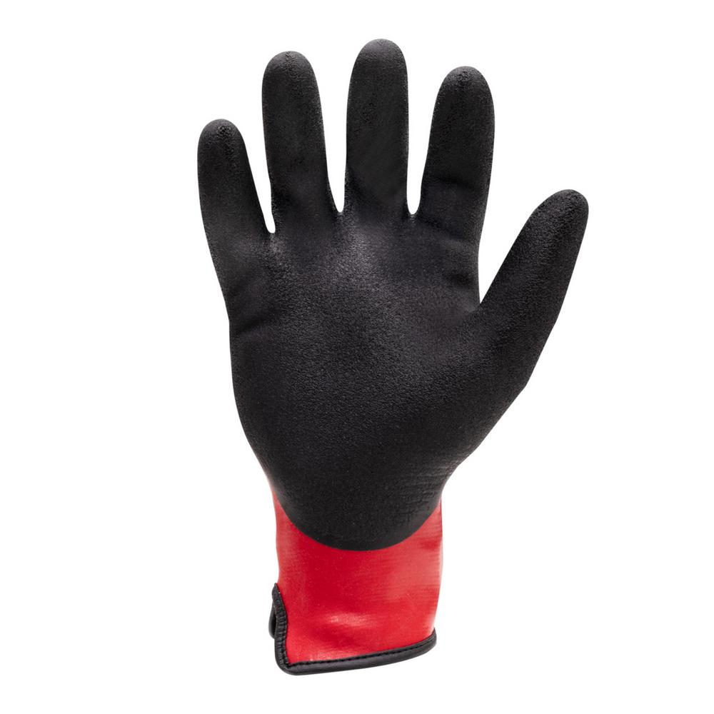 212 Performance AXSDG 05 009 AX360 Shield Grip Black/Red Medium Gloves - 12 Pairs - Durable Work Gloves for Construction, Gardening & DIY Projects