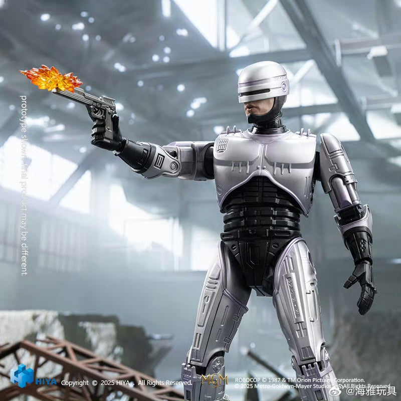 Pre-Order Hiya Toys 6-inch 1/12 Scale RoboCop Action Figure - Highly Detailed Super Series Collectible for Display & Diorama Scenes