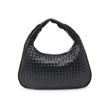Braided Boho Bag for Women - Handmade Black Crossbody Purse - Perfect for Festivals, Travel & Everyday Use