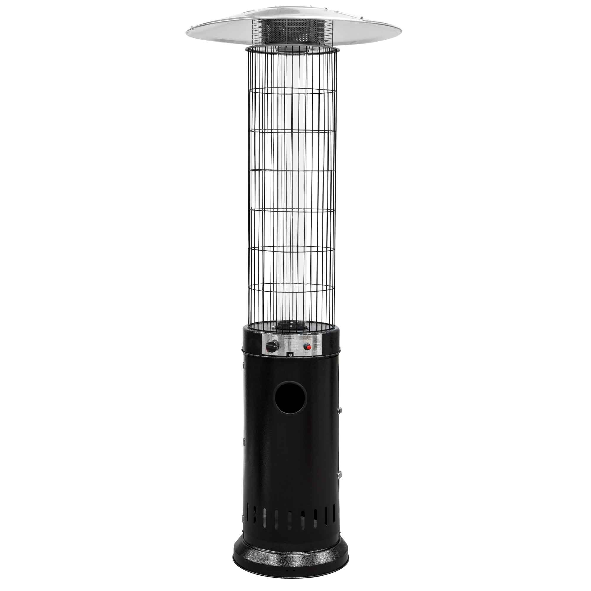 13kW Black Freestanding Gas Patio Heater - DG124 | Outdoor Heating for Backyard, Deck & Restaurant Patios