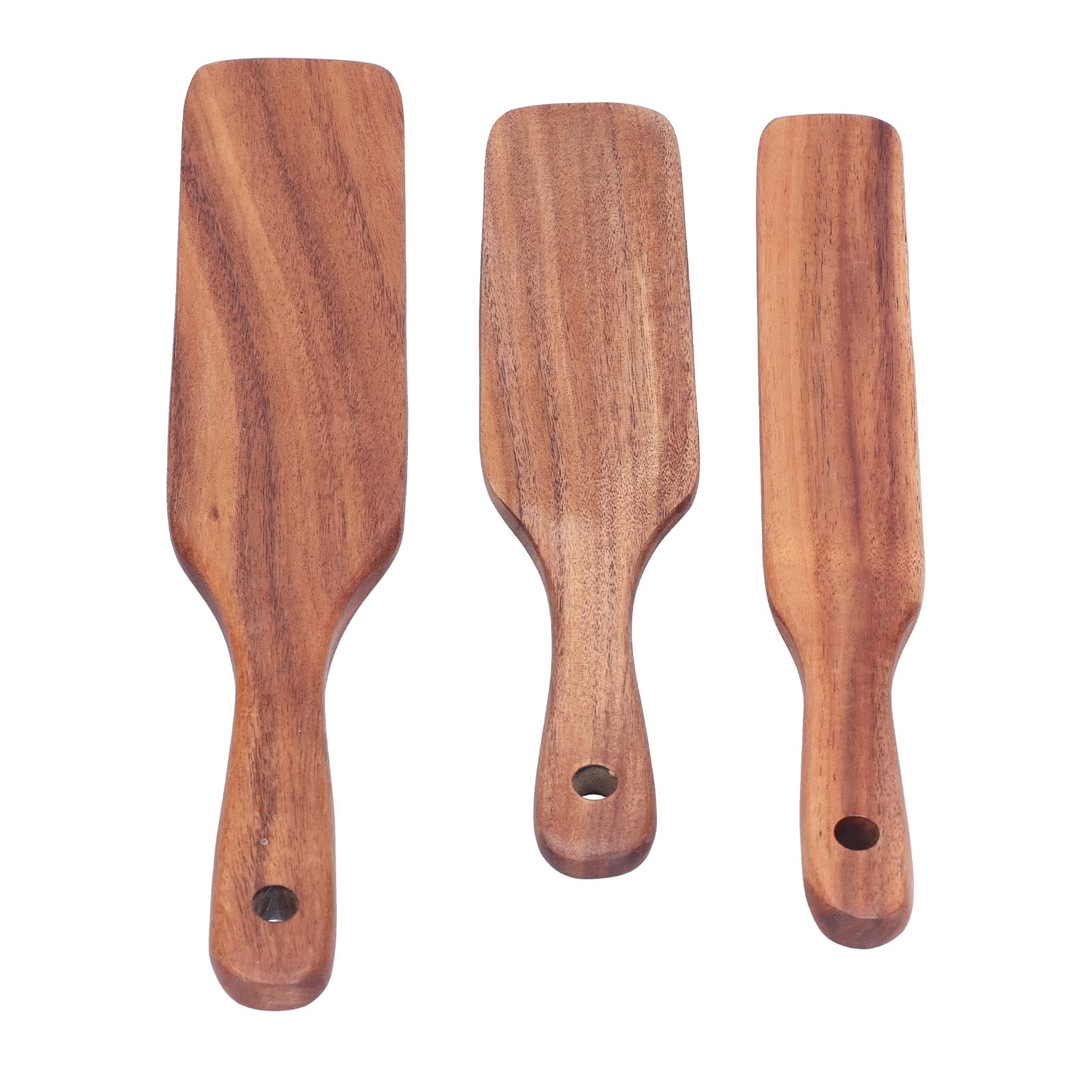 Premium Stainless Steel Spurtle Set - Non-Slip, Durable & PVC-Free Kitchen Utensils for Stirring, Mixing & Cooking - Perfect for Oatmeal, Soups & Batters