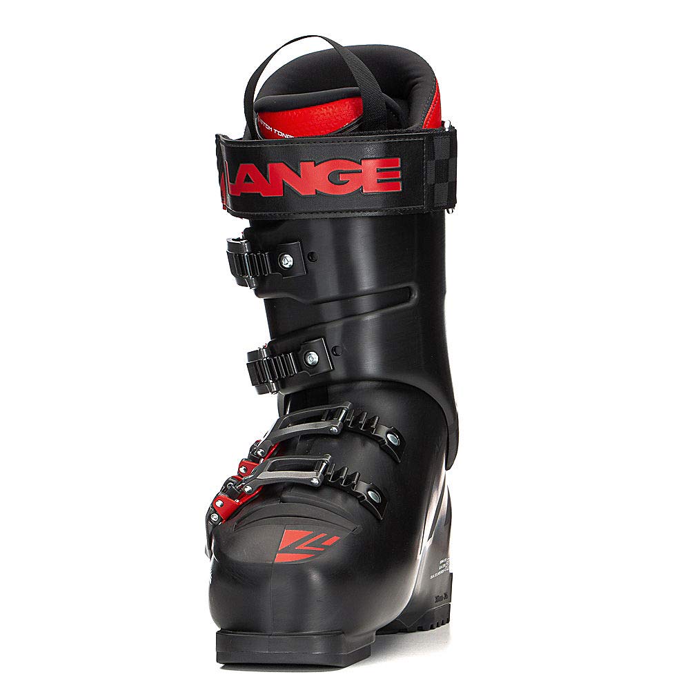 Lange RX Ski Boots for Adults - Unisex Alpine Skiing Boots in Black/Red - Size 285 | Perfect for Downhill Skiing & Winter Sports