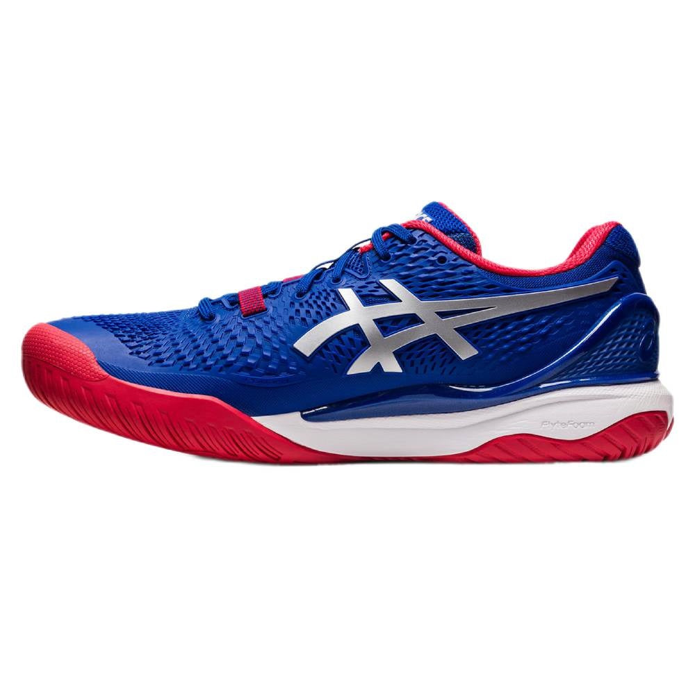 ASICS Gel Resolution 9 London Wimbledon Edition Men's Tennis Shoes - Blue/Red - High-Performance Court Shoes for Competitive Play & Training