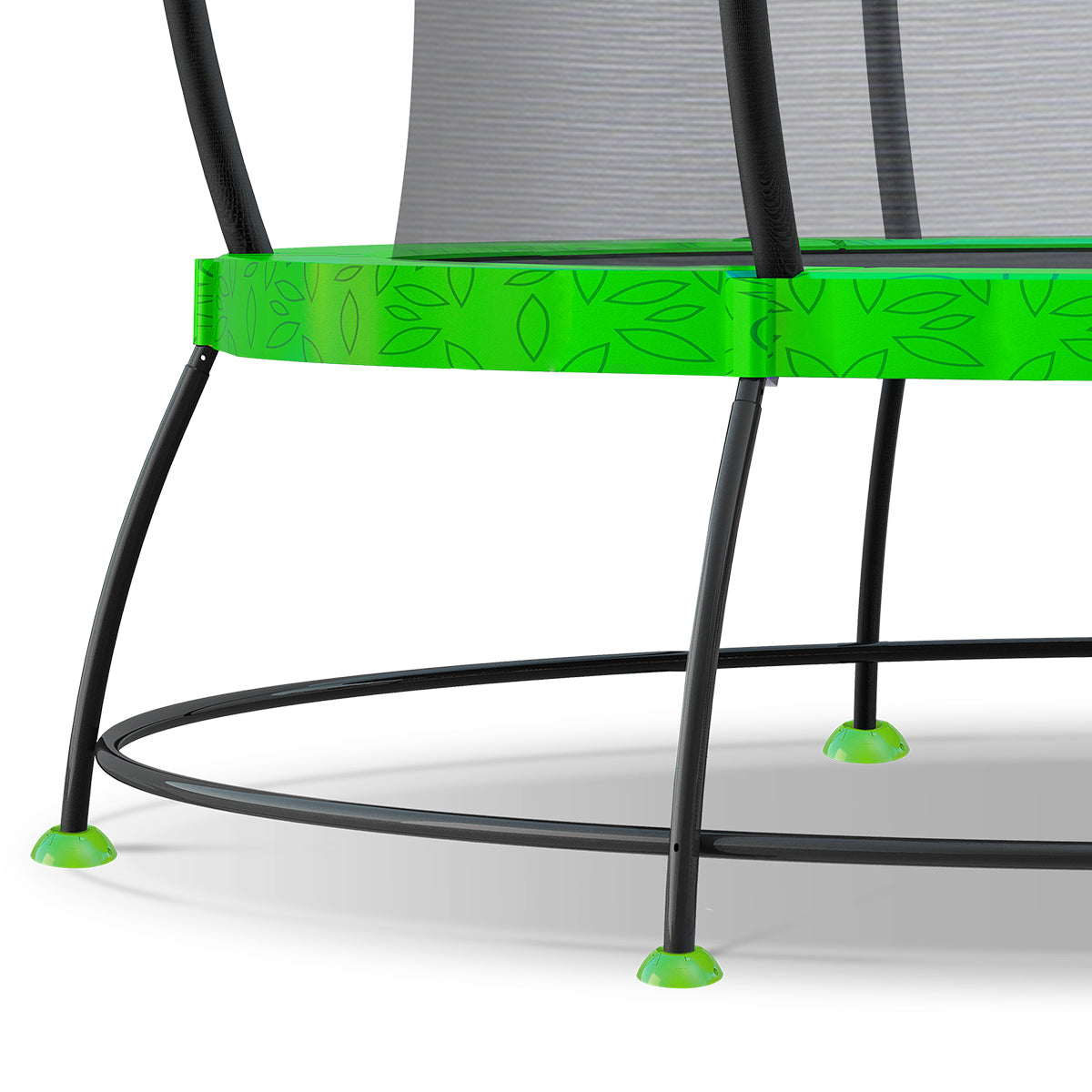 8ft HyperJump3 Springless Trampoline for Kids & Adults - Safe Outdoor Bounce Exercise & Backyard Fun - Heavy Duty No-Spring Design with Enclosure Net