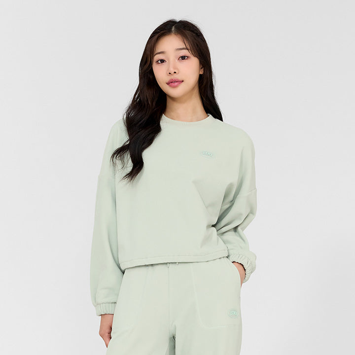 Women's Lightweight Fleece Crop Sweatshirt - Soft Comfortable Pullover for Casual Wear, Gym, Yoga & Lounge
