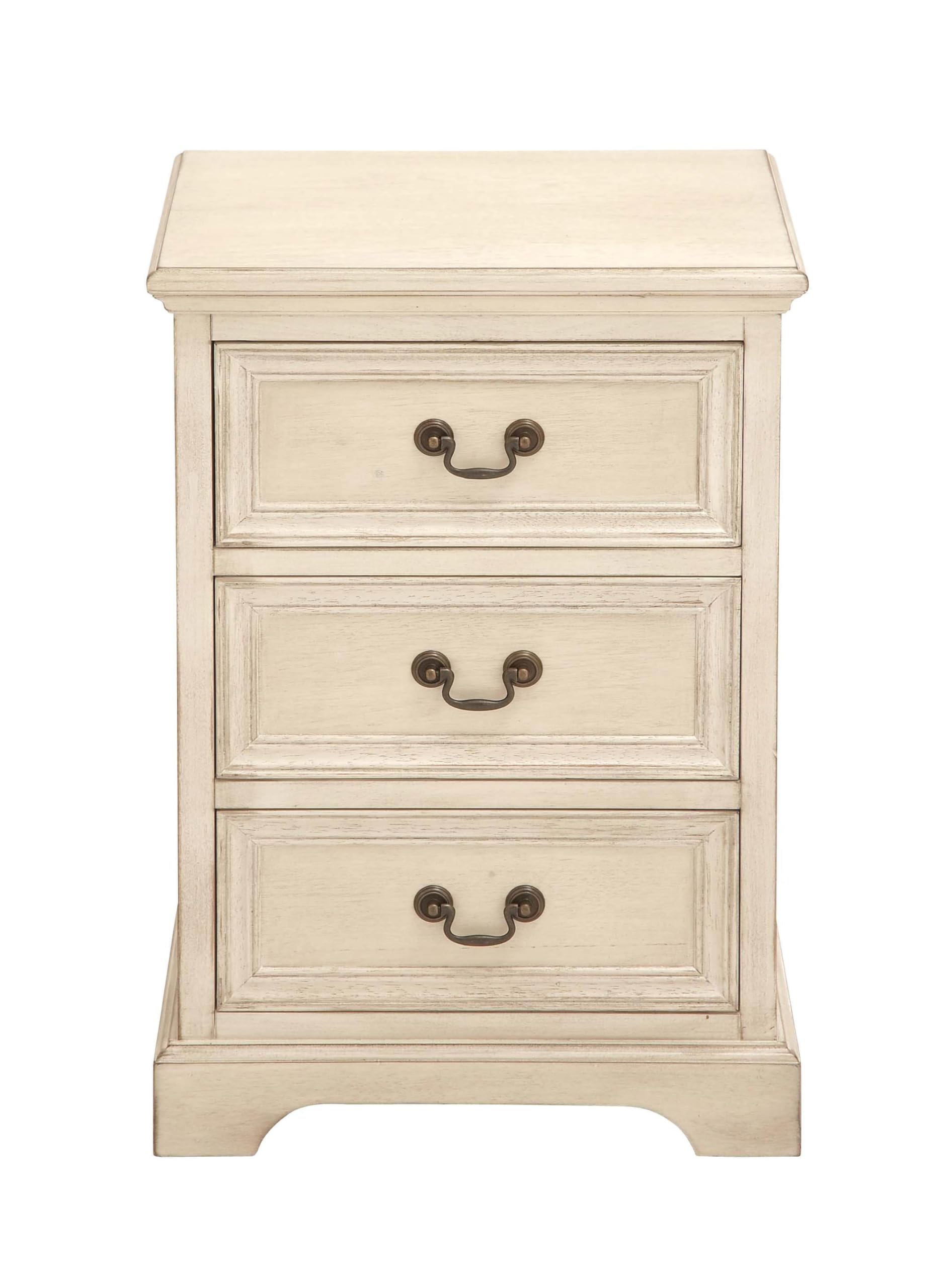 Deco 79 Wooden 3-Drawer Storage Cabinet - Cream Accent Cabinet 17