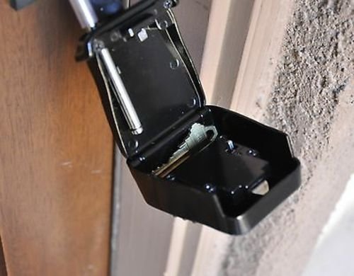 3-Key Lock Box - Alpha Key Style Key Safe with Door Knob Hanging Padlock | Secure Key Storage for Home, Office & Vacation Rentals | Outdoor & Indoor Use