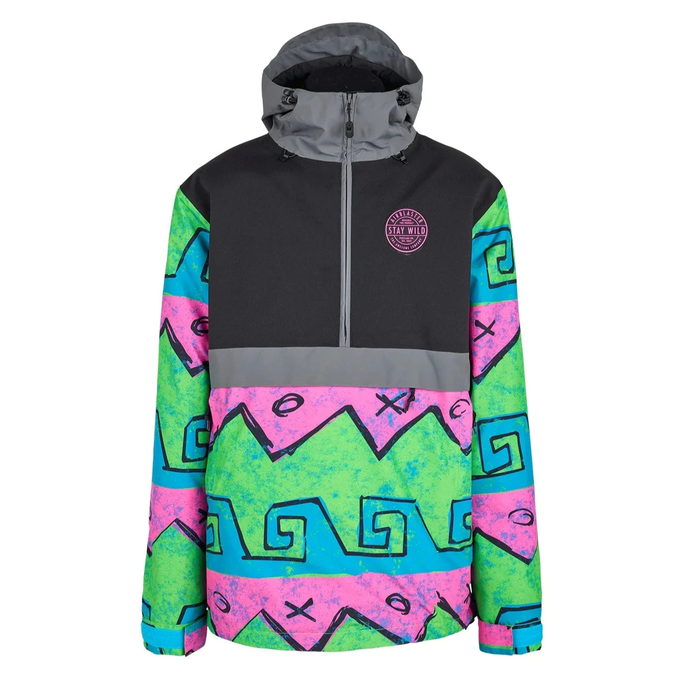 Airblaster Trenchover Half Zip Shell Jacket 2025 - Waterproof Windbreaker for Skiing, Snowboarding & Outdoor Adventures