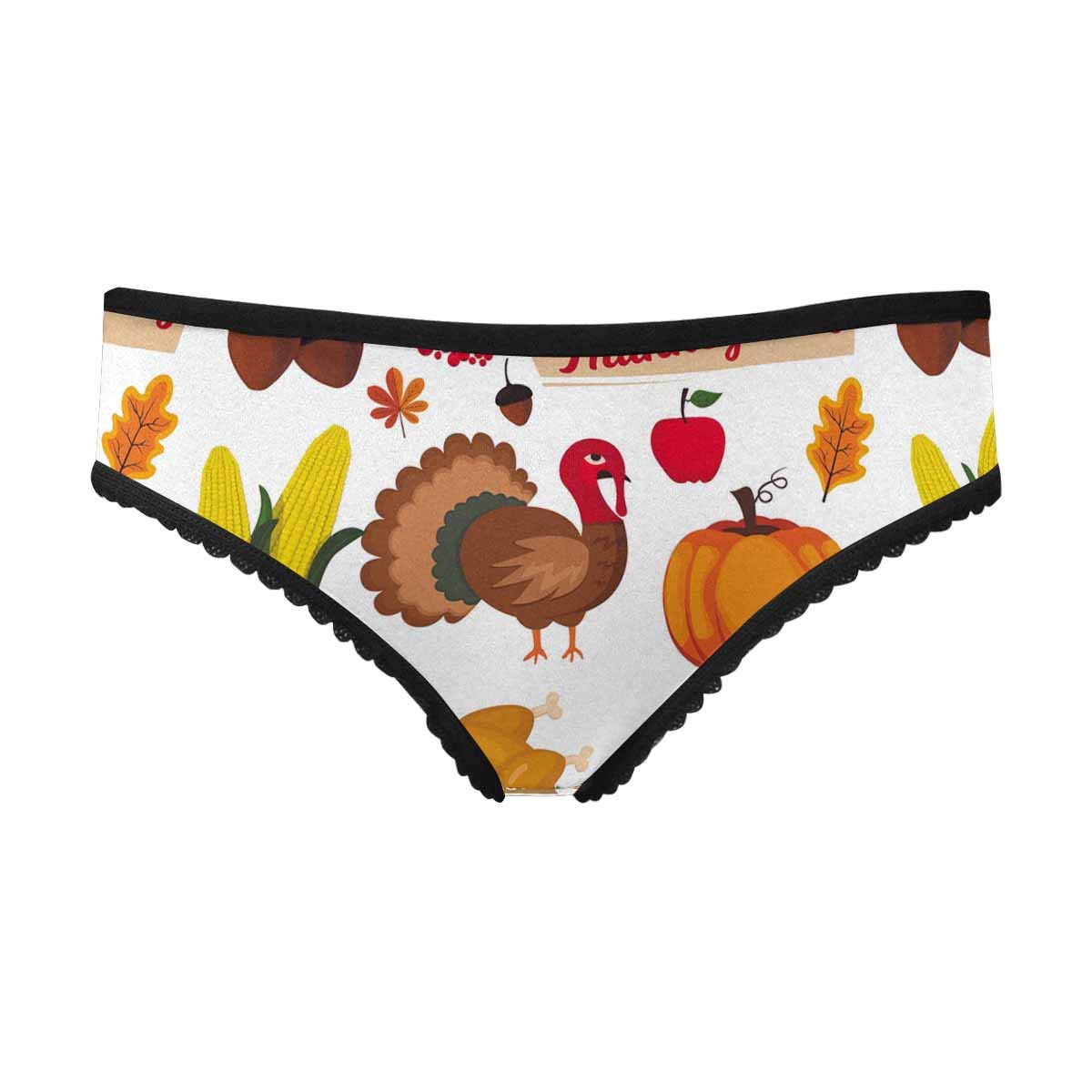 InterestPrint Women's Breathable Cotton Underwear - Soft Comfortable Brief Panties with Cute Halloween Wizard Hat & Bats Design | Perfect for Costume Parties, Cosplay & Everyday Wear