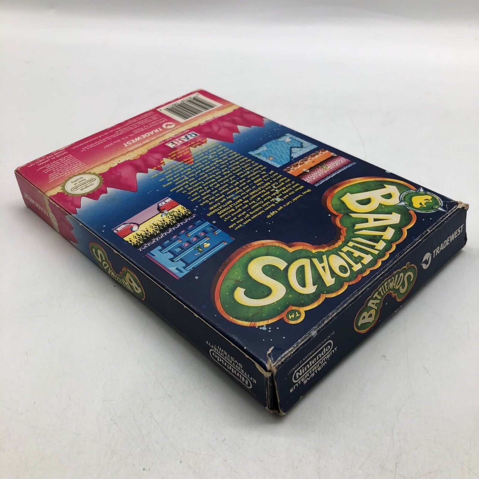 Battletoads Nintendo NES Game - Complete in Box | Classic Retro Video Game for Collectors & Gamers | Perfect for Nostalgic Gaming Nights & Display