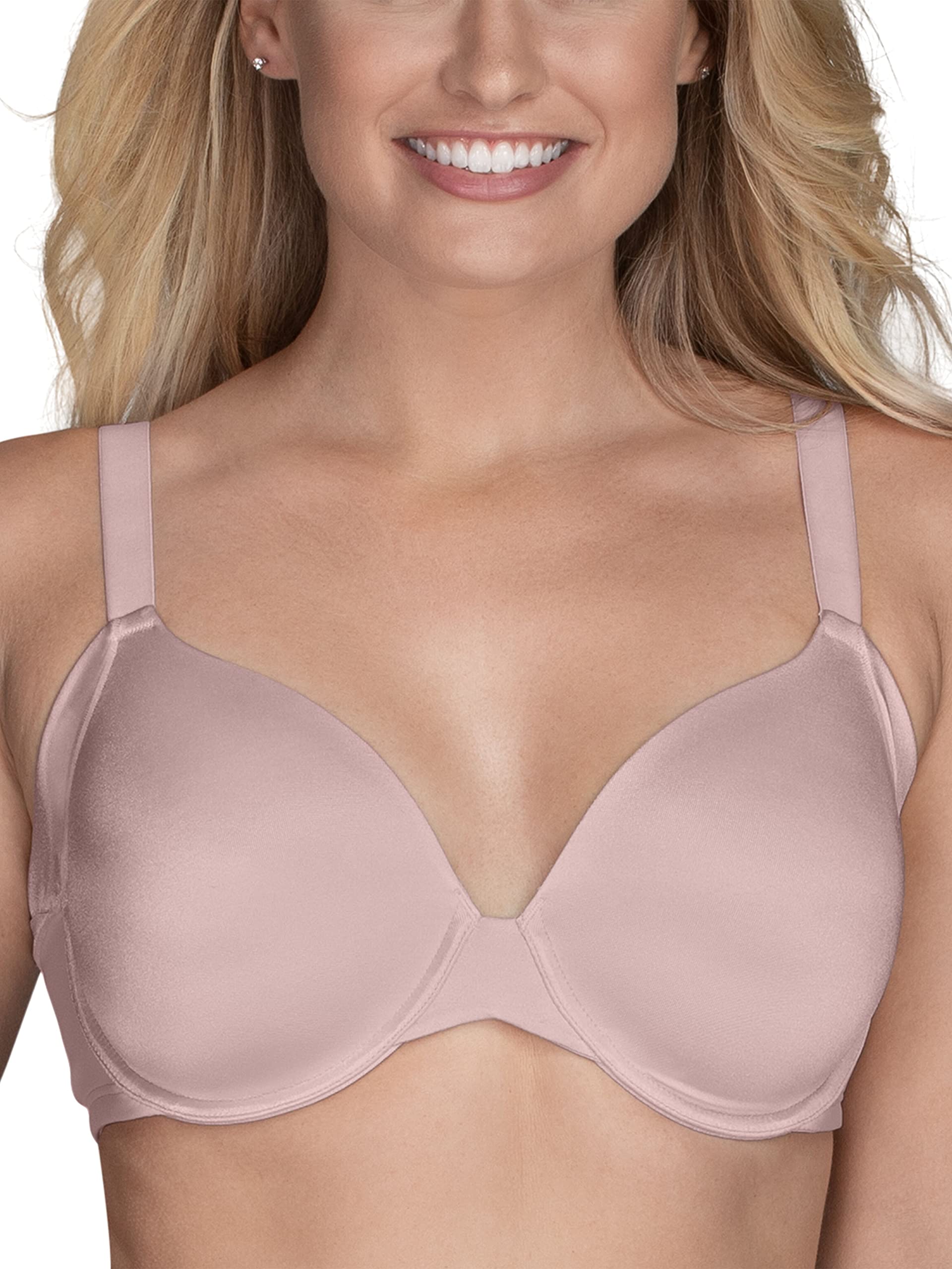 Vanity Fair Women's Comfort Plus Beauty Back Bra with Extended Side & Back Smoothing - Perfect for Everyday Wear, Work & Special Occasions