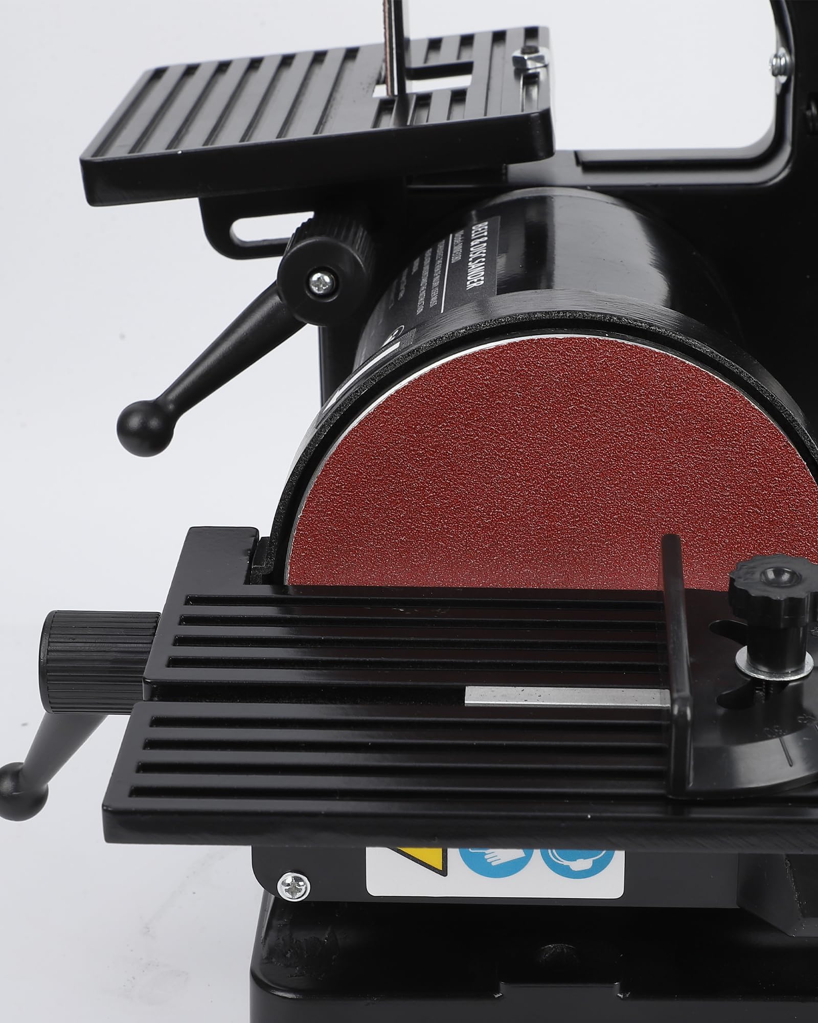1 x 30 Inch Belt Sander with 5 Inch Disc Sander - 2.1A Powerful Bench Sander for Woodworking, Metal & DIY Projects - Includes 8 x 80 Grit & 4 x 100 Grit Sandpaper - Perfect for Sanding, Polishing & Shaping Wood, Metal & Plastic Surfaces