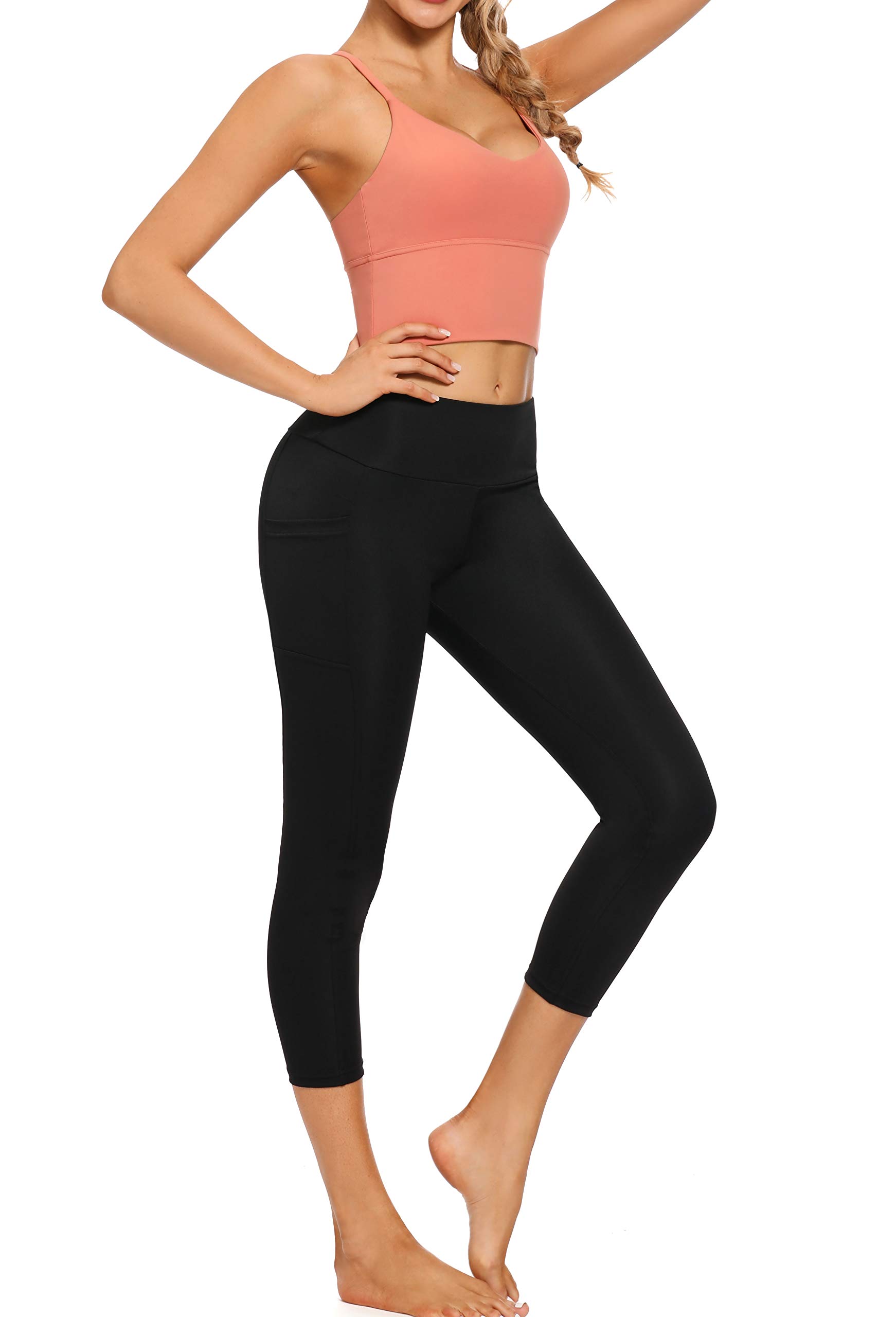 Longline Strappy Padded Sports Bras for Women - Workout Running Yoga Gym Activewear - Breathable Supportive Crop Top for High-Intensity Training & Everyday Wear