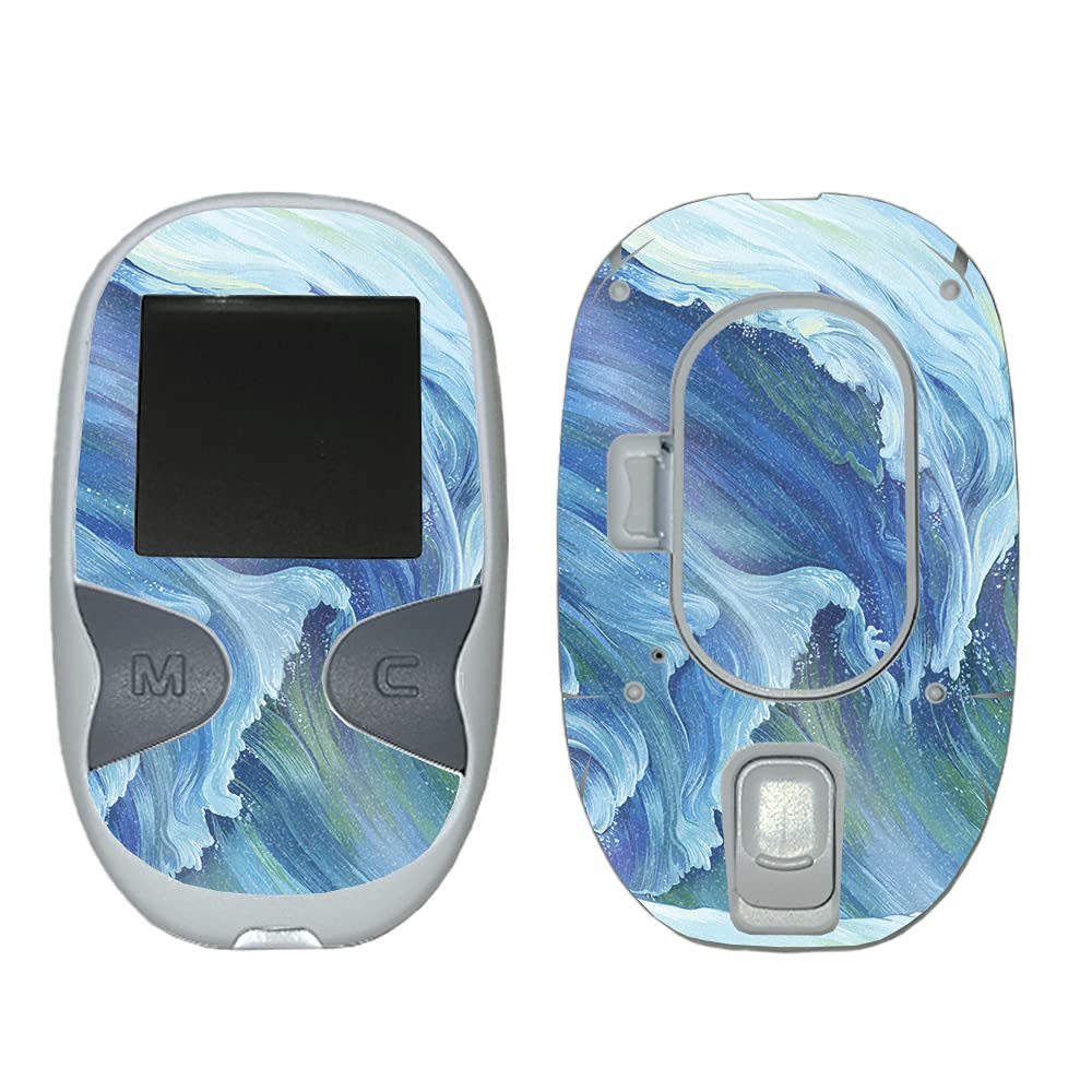 MightySkins Glossy Glitter Skin Cover for Care Touch Glucose Meter - Protective Durable High-Gloss Finish | Easy to Apply | Made in USA | Perfect for Diabetic Testing at Home & Travel