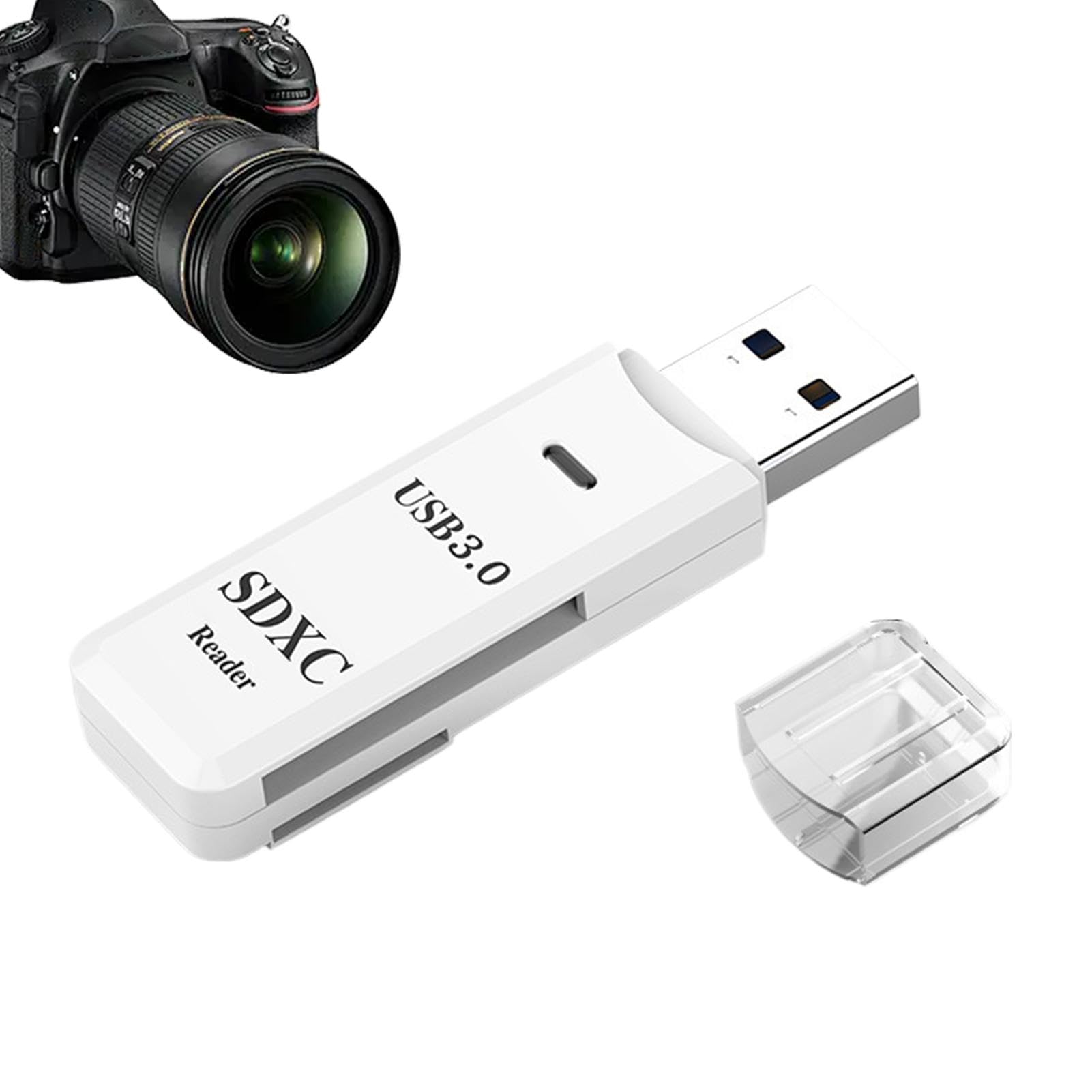 5Gbps USB 3.0 Card Reader for PC & Laptop - Dual Slot SD/TF Memory Card Adapter | Portable Camera Card Viewer | Plug & Play | Compatible with DSLR Cameras, Digital Cameras, Action Cameras | Perfect for Photographers, Videographers & Content Creators