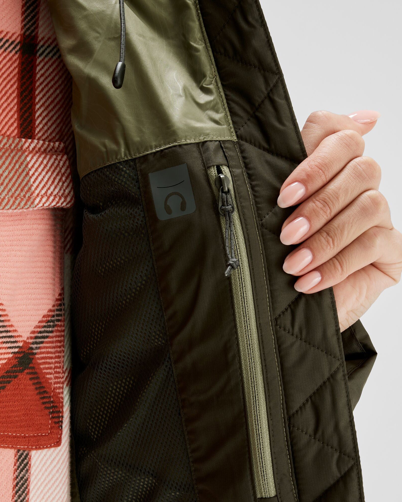 Women's Epiq Hooded Down Jacket - Waterproof Winter Coat with Warm Insulation, Beech/Dark Moss Color Options - Perfect for Outdoor Activities & Cold Weather Fashion