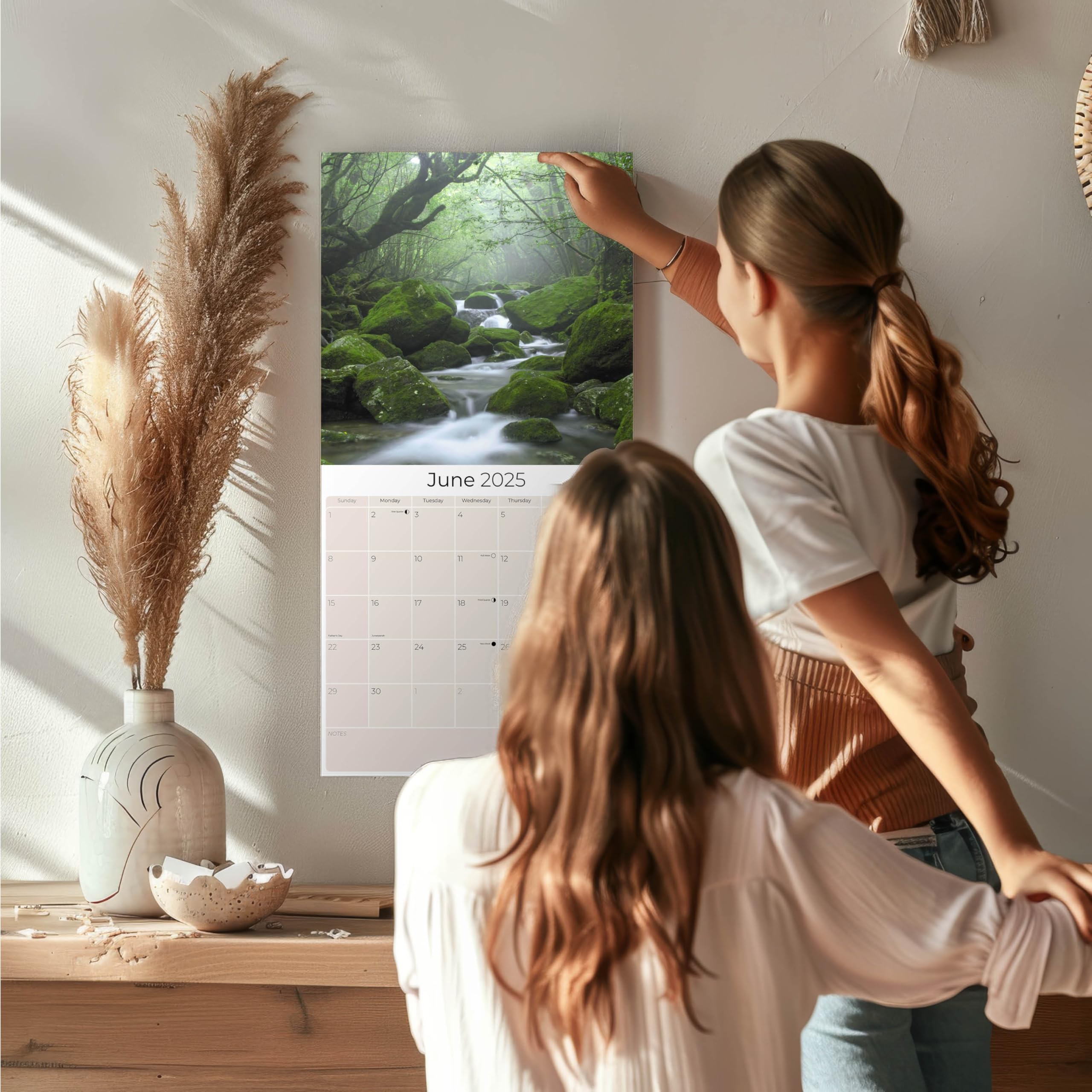 2024-2025 Monthly Wall Calendar with Seasons - 12