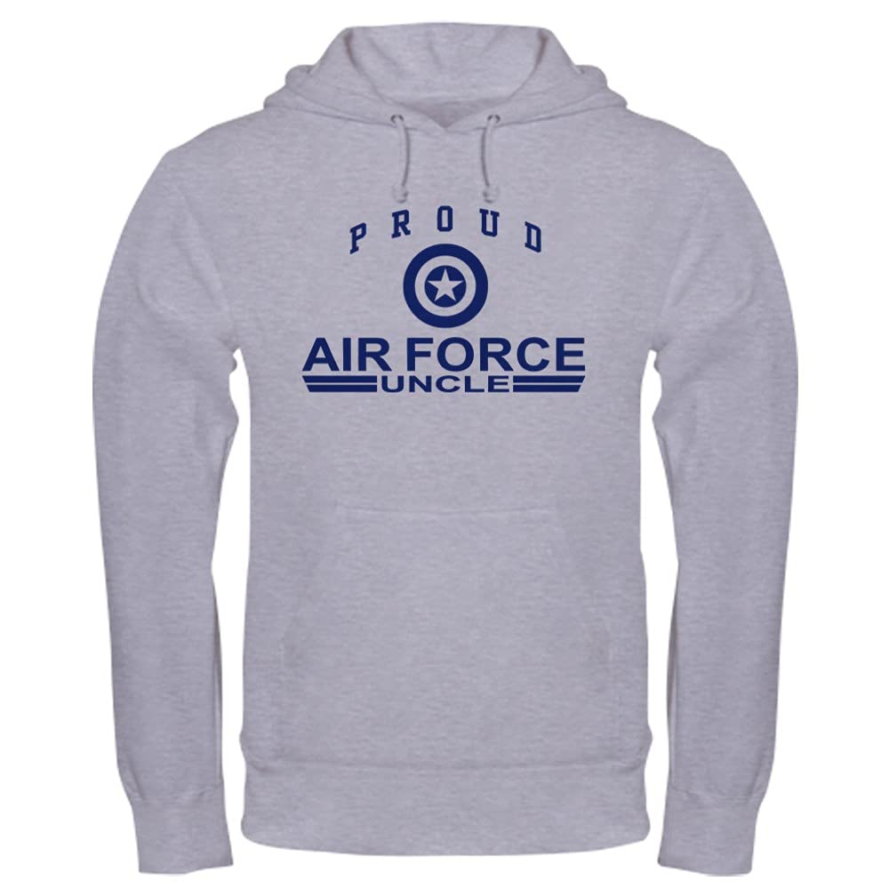 Proud Air Force Uncle Hooded Sweatshirt - Military Apparel for Men & Women - Perfect for Veterans Day, Family Reunions & Patriotic Events