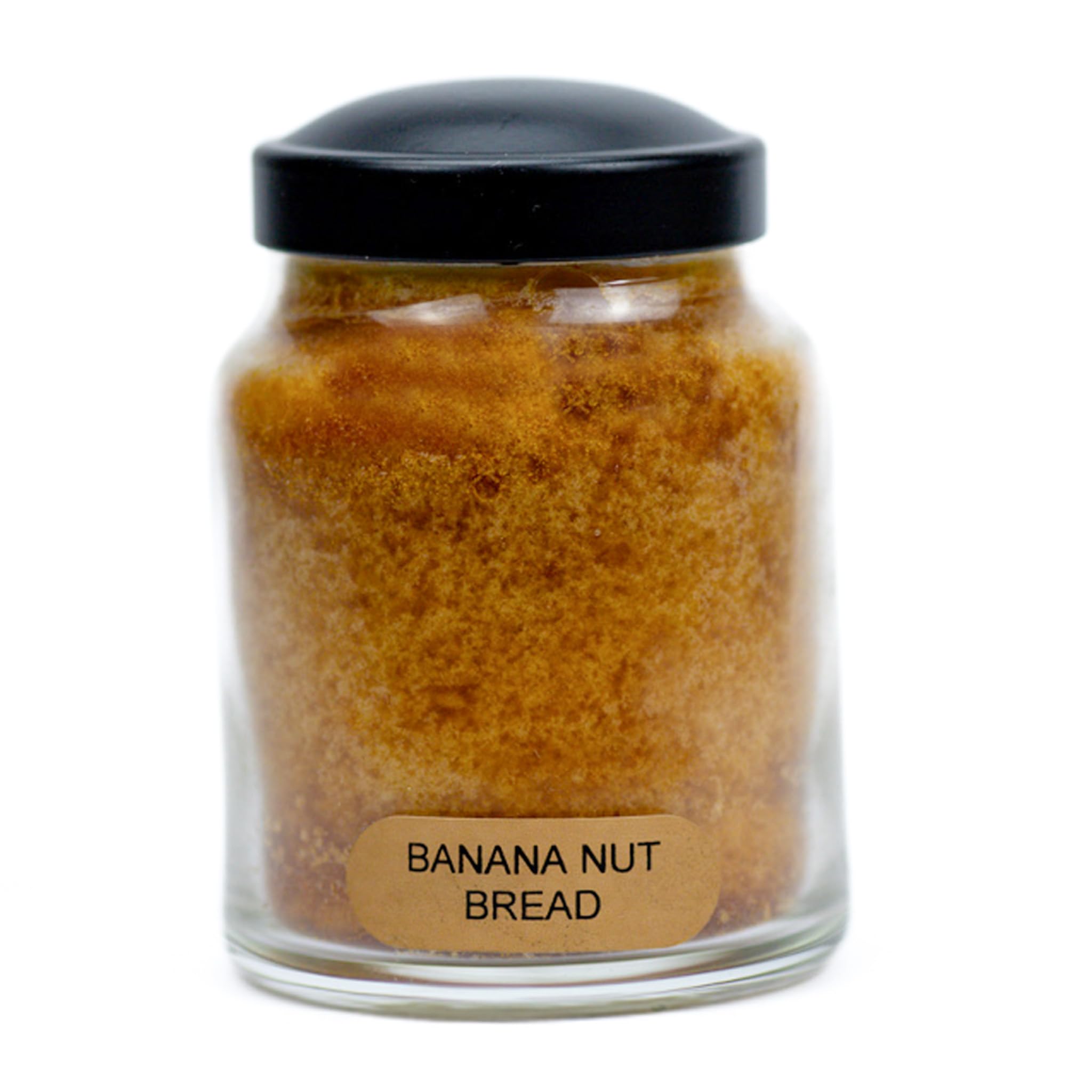 Banana Nut Bread Scented Glass Jar Candle (6oz) - Made in USA, True-to-Life Fragrance with Lid - Perfect for Baby Showers, Nursery Decor & Cozy Home Ambiance