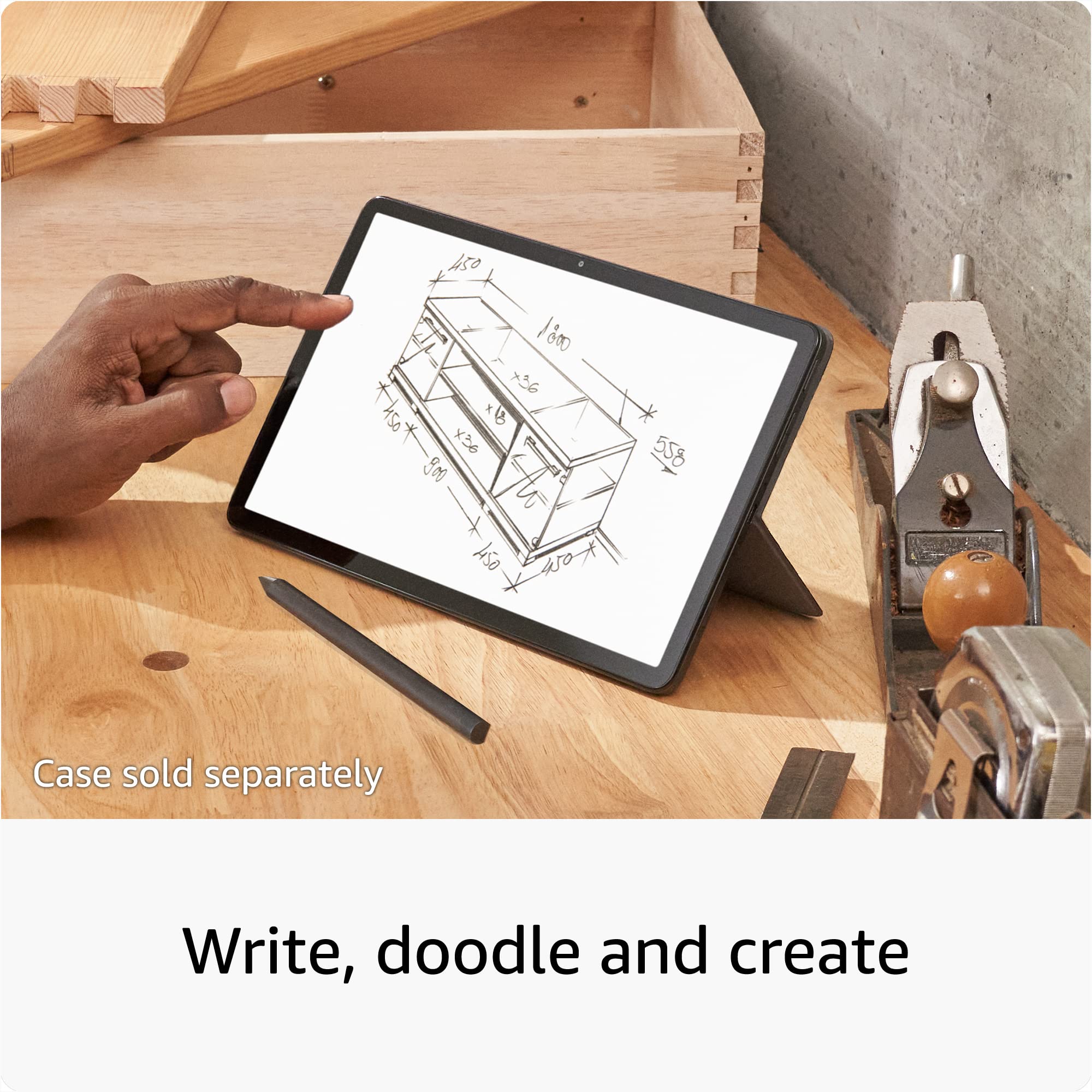 Amazon Fire Max 11 Tablet (2023 Latest Generation) with Stylus Pen - 128GB Storage, Gray - Perfect for Note Taking, Drawing & Entertainment (With Ads) - Ideal for Students, Professionals & Creative Work