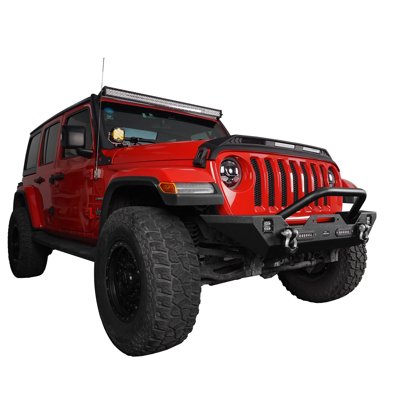 20-24 Jeep Gladiator JT Mid Width Trail Front Bumper with Winch Plate | Heavy Duty Off-Road Protection | Perfect for Rock Crawling & Overlanding Adventures