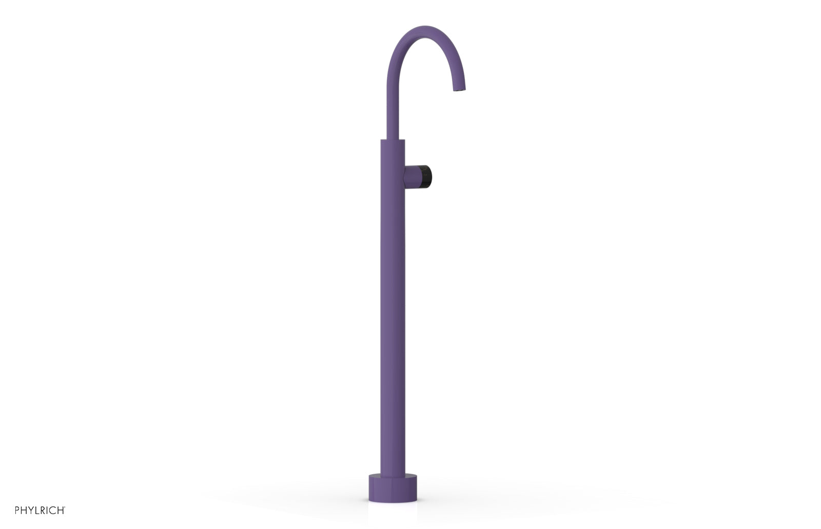 Premium BASIC II Tall Floor Mount Tub Filler with Elegant Marble Handle - Model 230 47 02 - Perfect for Modern Bathrooms & Luxury Spa Retreats