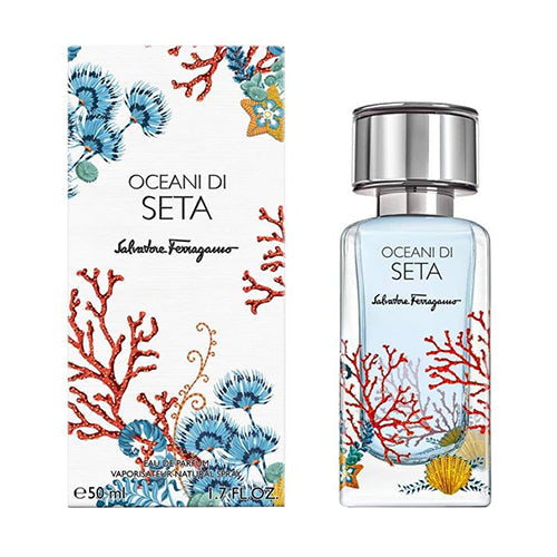 Salvatore Ferragamo Oceani Di Seta 50ml EDP Unisex Perfume - Fresh Floral Scent for Day & Night Wear, Office & Date Nights