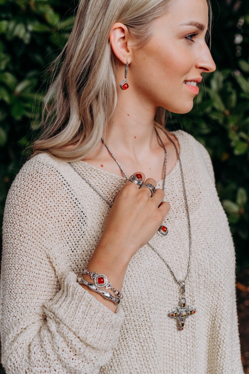 Carnelian Spiritual Growth Ring for Women - Healing Crystal Jewelry for Meditation, Chakra Balancing & Positive Energy - Perfect for Yoga, Reiki & Mindfulness Practices
