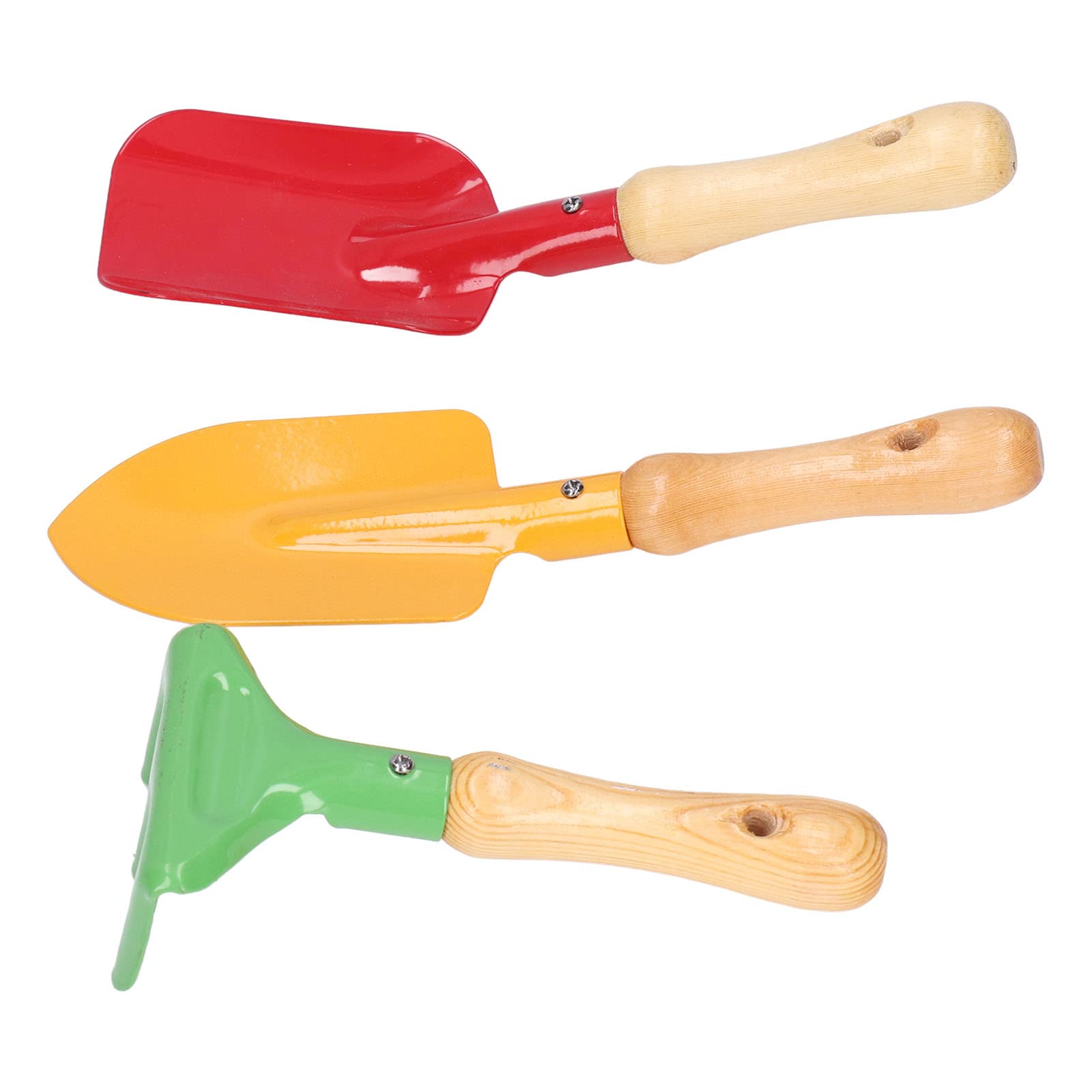 Kids Gardening Tool Set - 3Pcs Mini Garden Tools with Iron & Solid Wood, Smooth Edges, Lightweight & Ergonomic for Succulents, Indoor Plants & Outdoor Gardening | Perfect Gift for Young Gardeners