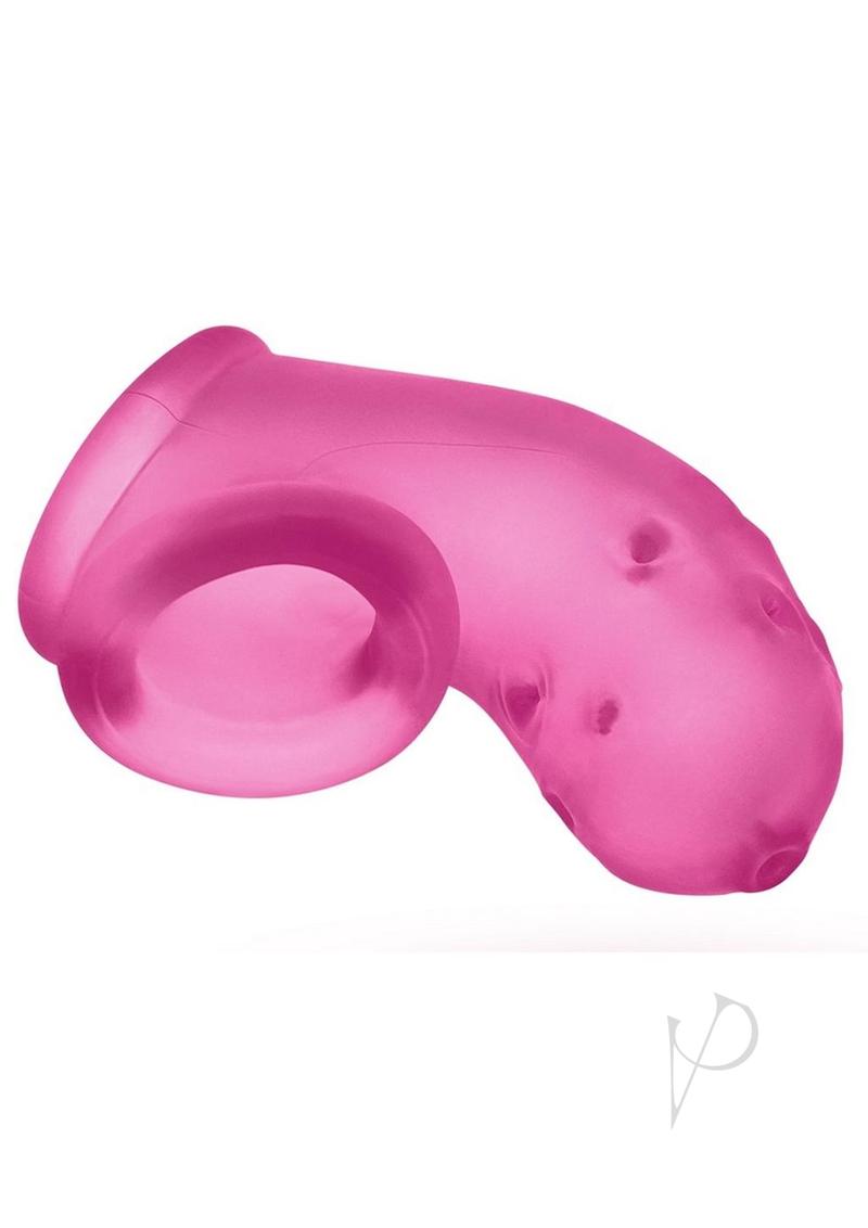 Airlock Air Lite Vented Silicone Chastity Device - Breathable Pink Ice Design for Comfortable Wear | Perfect for BDSM, Role Play & Long-Term Use