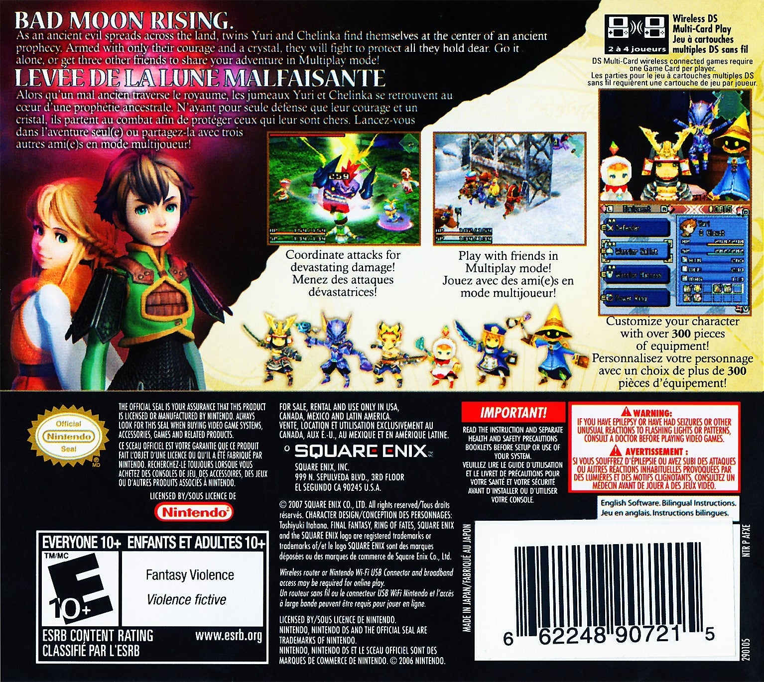 Final Fantasy Crystal Chronicles: Ring of Fates - Nintendo DS Action RPG Game - Epic Fantasy Adventure for Solo & Multiplayer Gaming