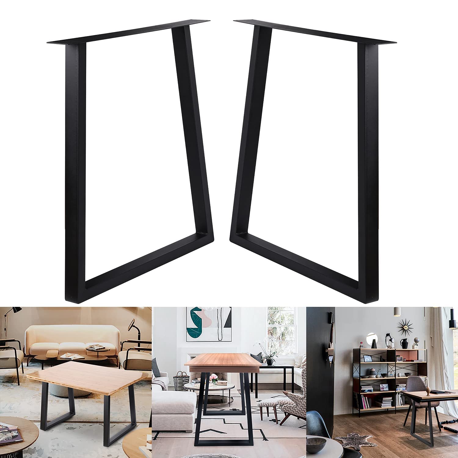 Heavy Duty Metal Trapezoid Table Legs 28